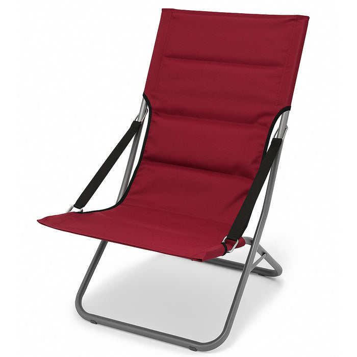 Sedia pieghevole in metallo con imbottitura - Canapone