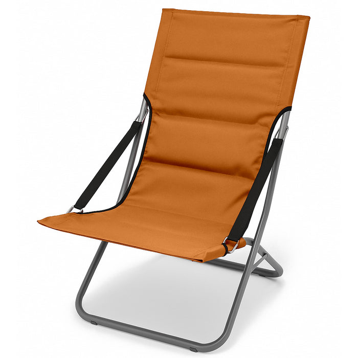 Sedia pieghevole in metallo con imbottitura - Canapone