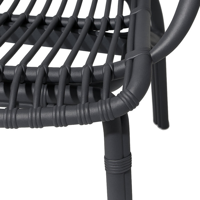 Poltrona da giardino in polipropilene effetto rattan - Meridiana