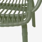 Divano da giardino in polipropilene effetto rattan - Meridiana