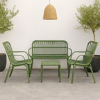 Divano da giardino in polipropilene effetto rattan - Meridiana