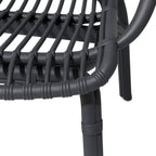 Divano da giardino in polipropilene effetto rattan - Meridiana