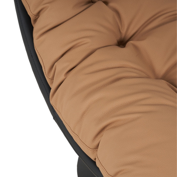 Poltrona relax girevole a 360° con seduta in pelle - Loft