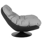 Poltrona relax girevole a 360° con seduta in pelle - Loft