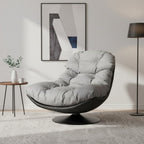 Poltrona relax girevole a 360° con seduta in pelle - Loft