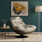 Poltrona relax girevole a 360° con seduta in pelle - Loft