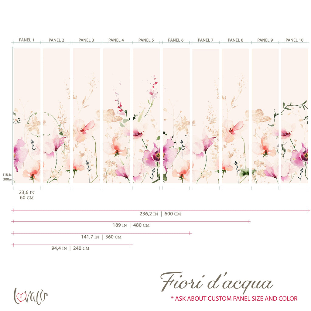 Murale - Fiori d'acqua