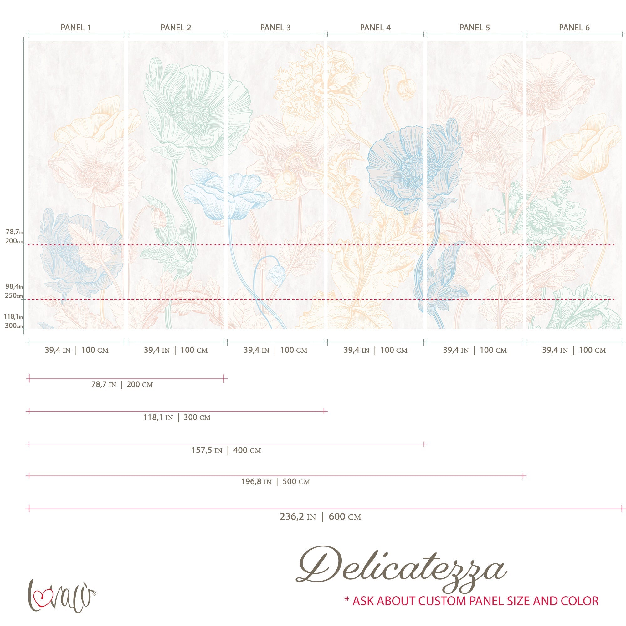 Vintage Wall Mural - Delicatezza