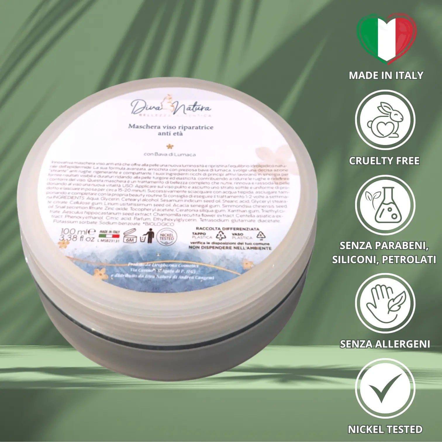 MASCHERA VISO RIPARATRICE ANTI ETÀ