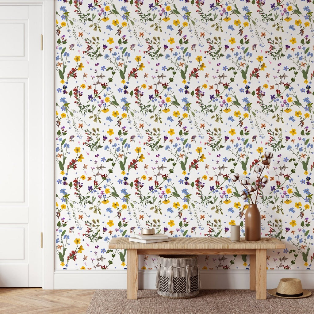 Dried Flowers Wallpaper - Herbolarium