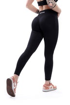 Leggings nero modello IMMO a vita bassa senza cuciture