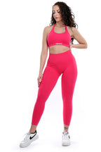Leggings rosa modello IMMO a vita bassa senza cuciture
