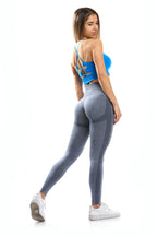 Leggings grigio modello POLLY a vita alta senza cuciture