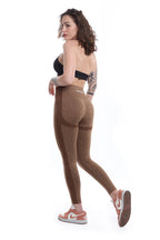 Leggings mocha modello POLLY a vita alta senza cuciture