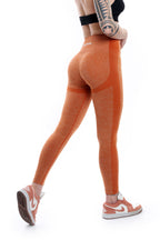 Leggings terracotta modello POLLY a vita alta senza cuciture