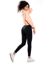 Felpa a vita corta salmone chiaro modello IRIS