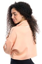 Felpa a vita corta salmone chiaro modello IRIS