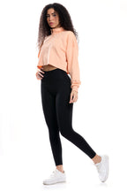 Felpa a vita corta salmone chiaro modello IRIS