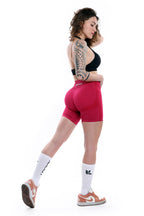 Shorts ciliegia modello POLLY a vita alta senza cuciture