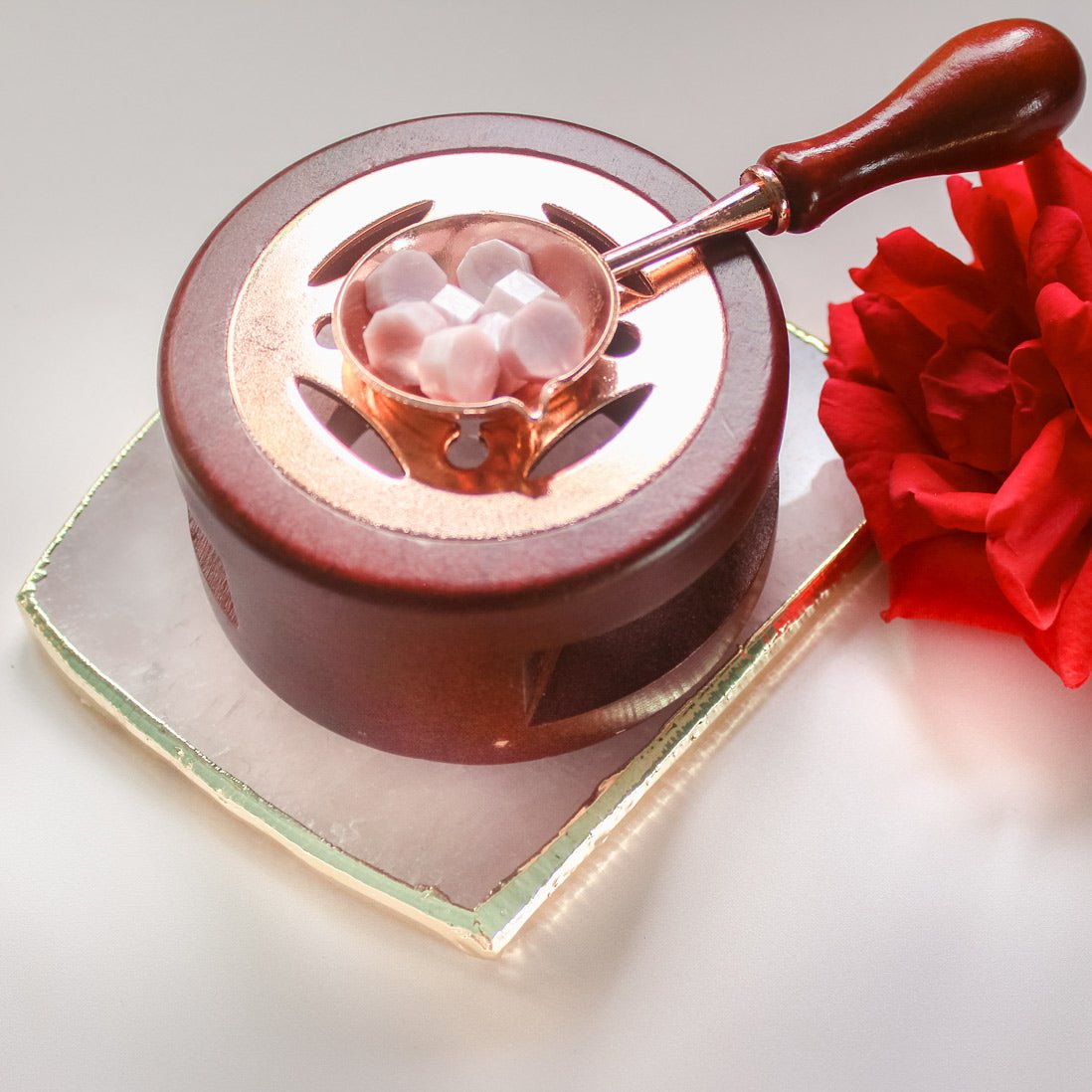 Melting spoon - wooden handle