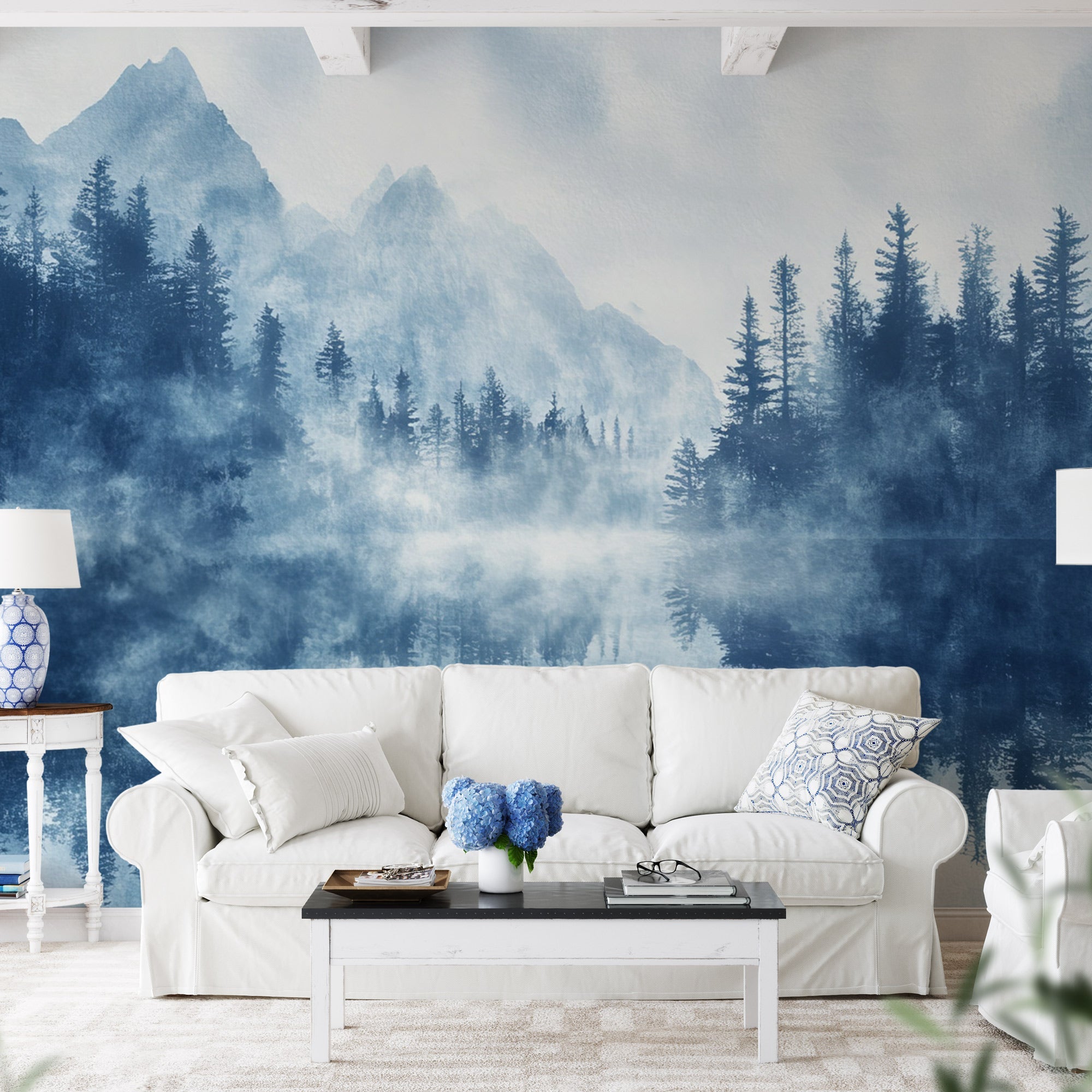 Murale - RIFLESSI BLU