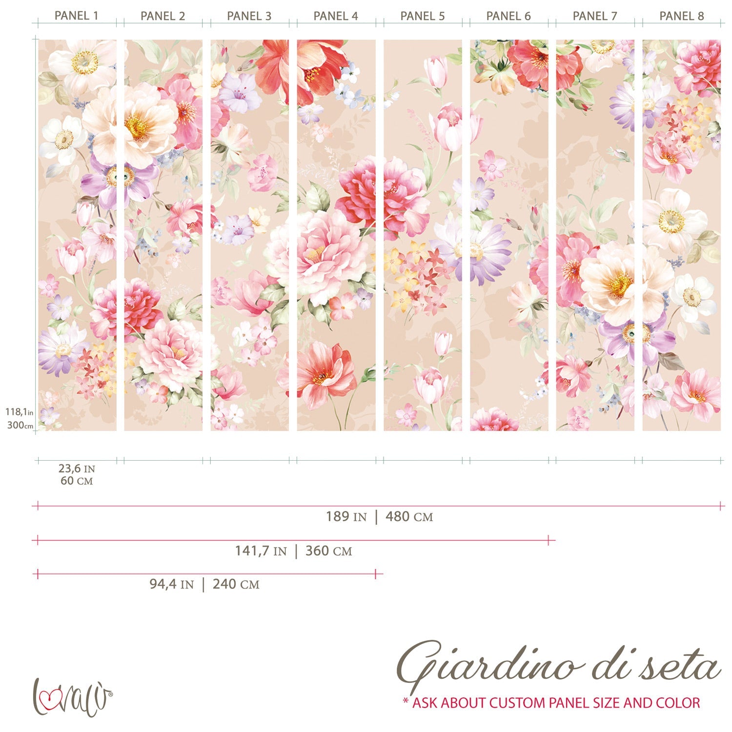 Murale - Giardino di seta