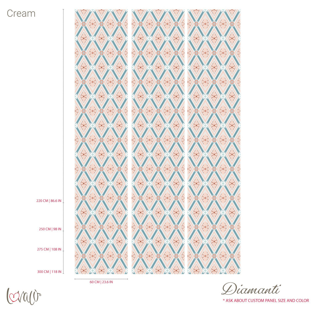 Carta da parati - Diamanti cream