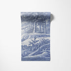 Capri Landscape Blue Vintage Wall Mural