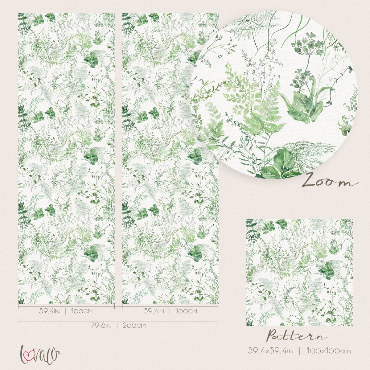 Wallpaper - Fern Botanical HERBS