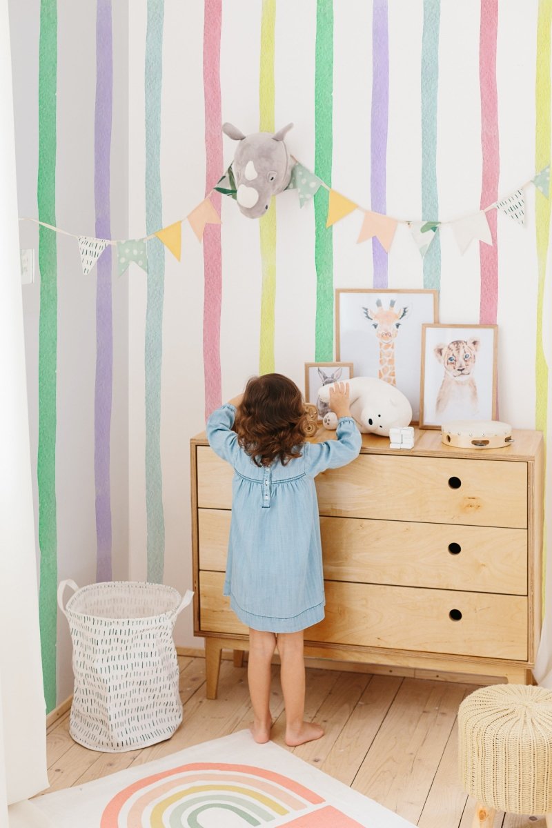Wallpaper Rainbow Stripes