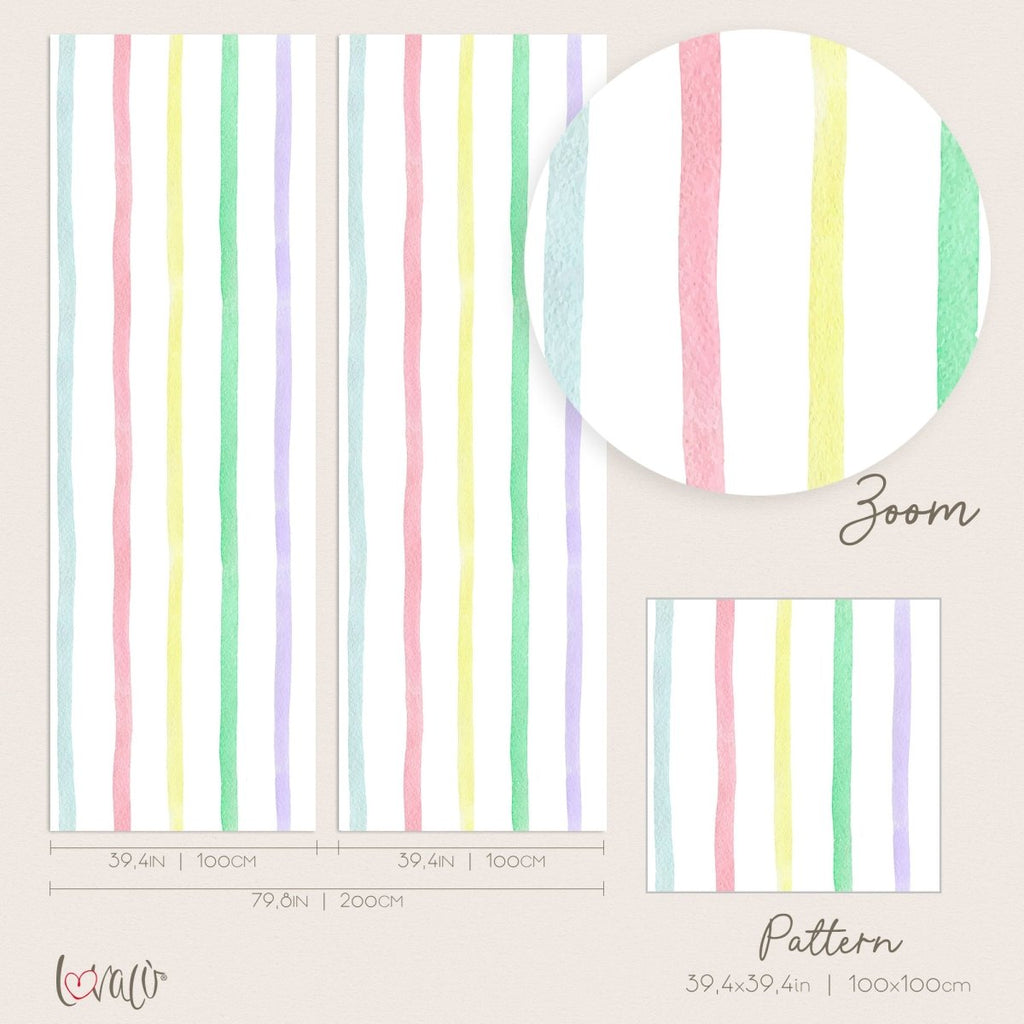 Wallpaper Rainbow Stripes